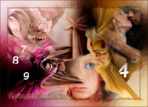 Between the curtains