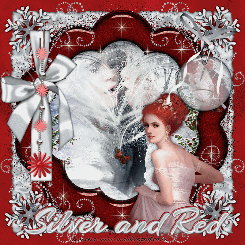 Scrap silver and red