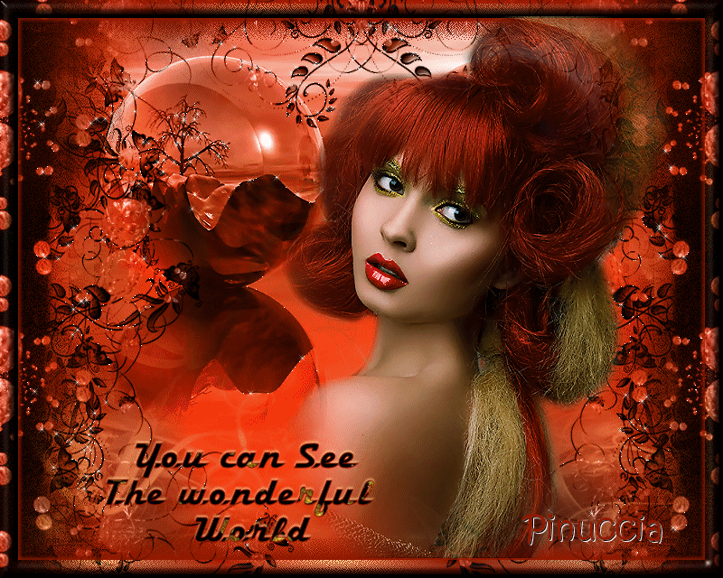 You can see the wonderful world