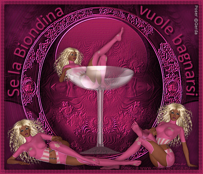 Wenn Blondie baden will