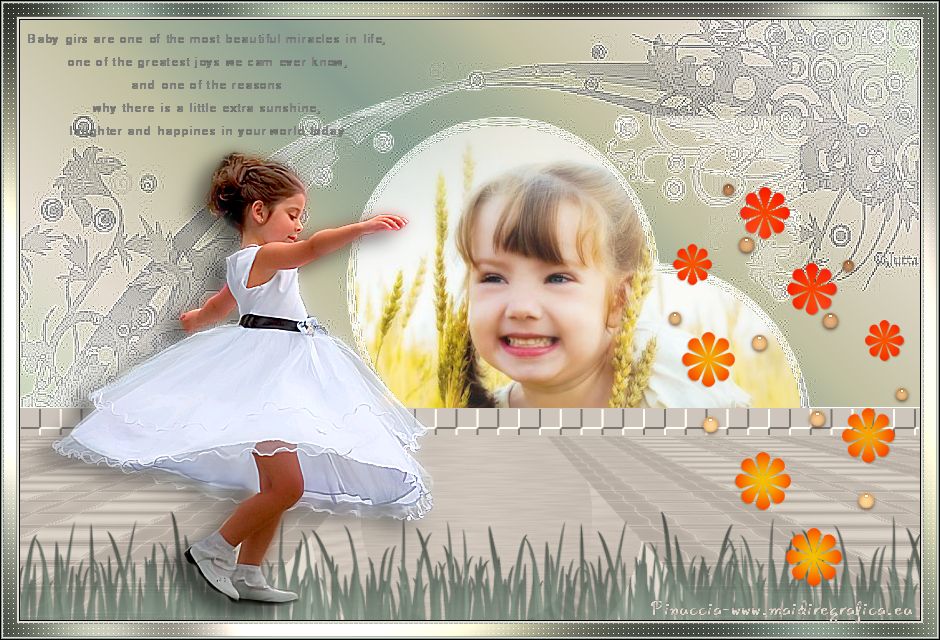 Girls in white dresses