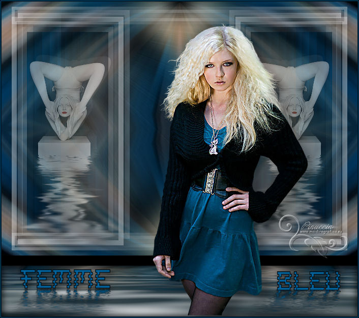 Femme blue
